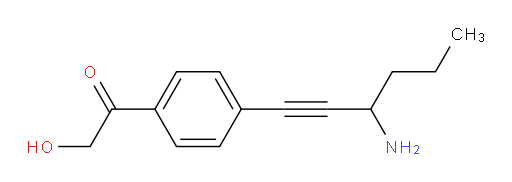 1-(4-(3-aminohex-1-yn-1-yl)phenyl)-2-hydroxyethanone
