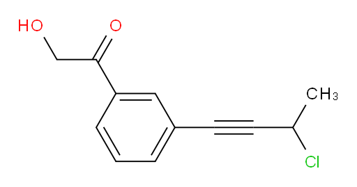 1-(3-(3-chlorobut-1-yn-1-yl)phenyl)-2-hydroxyethanone