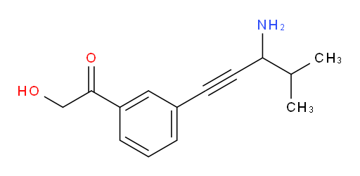 1-(3-(3-amino-4-methylpent-1-yn-1-yl)phenyl)-2-hydroxyethanone