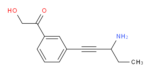 1-(3-(3-aminopent-1-yn-1-yl)phenyl)-2-hydroxyethanone