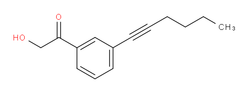 1-(3-(hex-1-yn-1-yl)phenyl)-2-hydroxyethanone