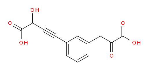 4-(3-(2-carboxy-2-oxoethyl)phenyl)-2-hydroxybut-3-ynoic acid