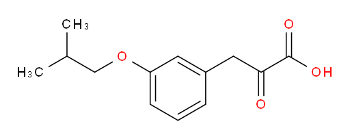 3-(3-isobutoxyphenyl)-2-oxopropanoic acid