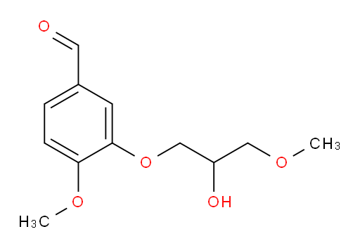 3-(2-hydroxy-3-methoxypropoxy)-4-methoxybenzaldehyde