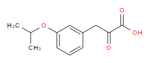 3-(3-isopropoxyphenyl)-2-oxopropanoic acid