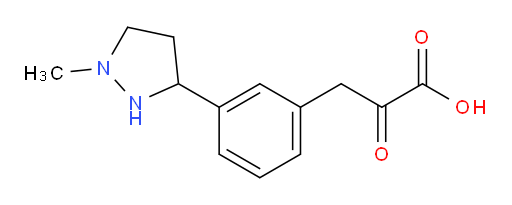 3-(3-(1-methylpyrazolidin-3-yl)phenyl)-2-oxopropanoic acid