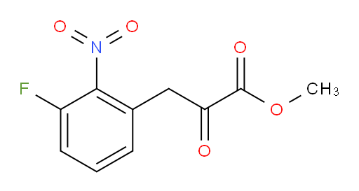 methyl 3-(3-fluoro-2-nitrophenyl)-2-oxopropanoate
