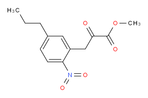methyl 3-(2-nitro-5-propylphenyl)-2-oxopropanoate