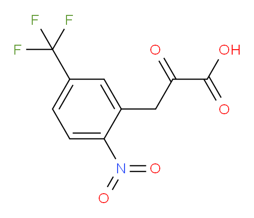 3-(2-nitro-5-(trifluoromethyl)phenyl)-2-oxopropanoic acid