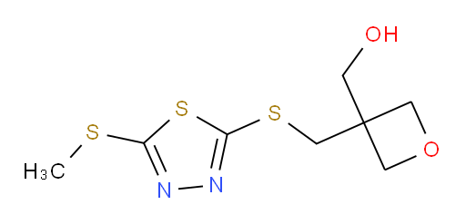 (3-(((5-(methylthio)-1,3,4-thiadiazol-2-yl)thio)methyl)oxetan-3-yl)methanol