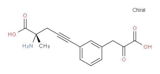 (S)-2-amino-5-(3-(2-carboxy-2-oxoethyl)phenyl)-2-methylpent-4-ynoic acid