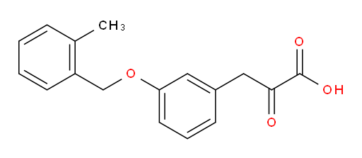 3-(3-((2-methylbenzyl)oxy)phenyl)-2-oxopropanoic acid