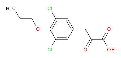 3-(3,5-dichloro-4-propoxyphenyl)-2-oxopropanoic acid