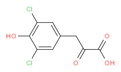 3-(3,5-dichloro-4-hydroxyphenyl)-2-oxopropanoic acid