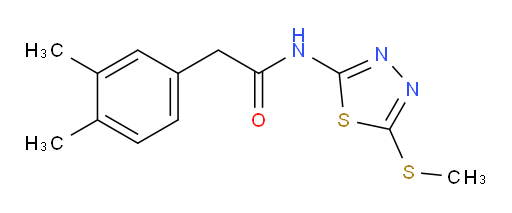 2-(3,4-dimethylphenyl)-N-(5-(methylthio)-1,3,4-thiadiazol-2-yl)acetamide