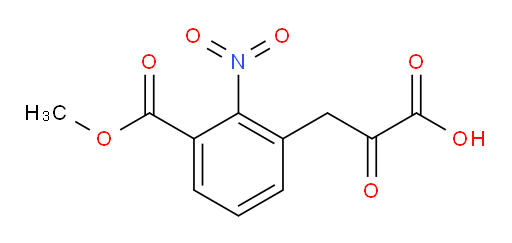 3-(3-(methoxycarbonyl)-2-nitrophenyl)-2-oxopropanoic acid