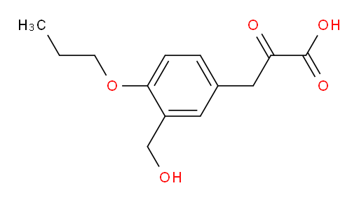 3-(3-(hydroxymethyl)-4-propoxyphenyl)-2-oxopropanoic acid