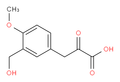 3-(3-(hydroxymethyl)-4-methoxyphenyl)-2-oxopropanoic acid