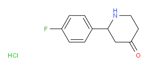2-(4-fluorophenyl)piperidin-4-one hydrochloride
