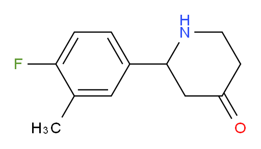 2-(4-fluoro-3-methylphenyl)piperidin-4-one