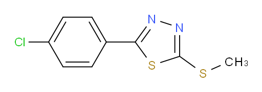 2-(4-chlorophenyl)-5-(methylthio)-1,3,4-thiadiazole