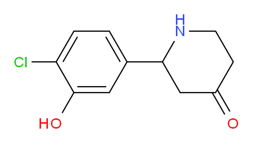 2-(4-chloro-3-hydroxyphenyl)piperidin-4-one