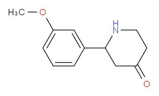 2-(3-methoxyphenyl)piperidin-4-one
