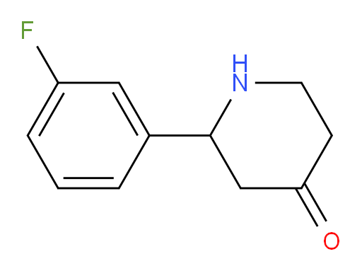 2-(3-fluorophenyl)piperidin-4-one