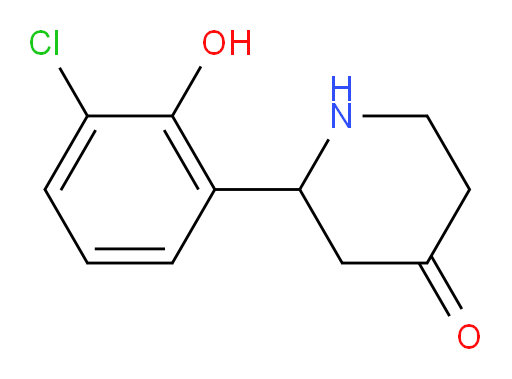 2-(3-chloro-2-hydroxyphenyl)piperidin-4-one