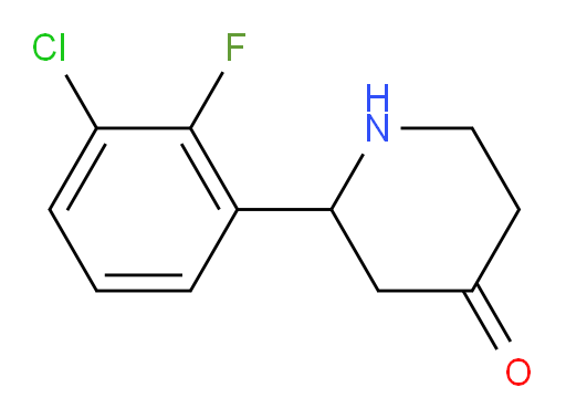 2-(3-chloro-2-fluorophenyl)piperidin-4-one