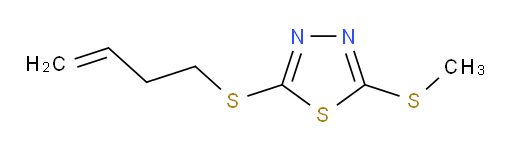 2-(but-3-en-1-ylthio)-5-(methylthio)-1,3,4-thiadiazole