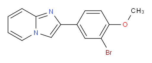 2-(3-bromo-4-methoxyphenyl)imidazo[1,2-a]pyridine