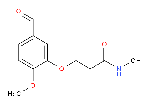 3-(5-formyl-2-methoxyphenoxy)-N-methylpropanamide