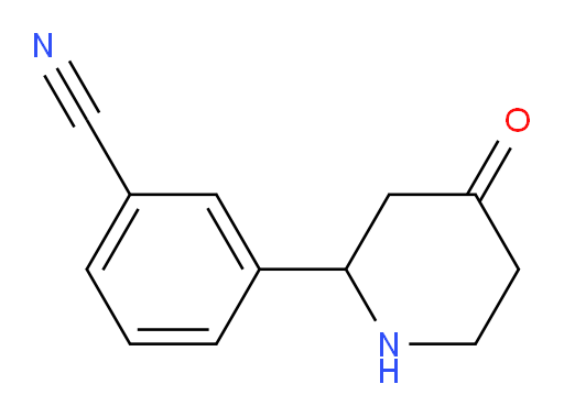 3-(4-oxopiperidin-2-yl)benzonitrile
