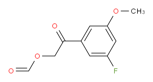 2-(3-fluoro-5-methoxyphenyl)-2-oxoethyl formate