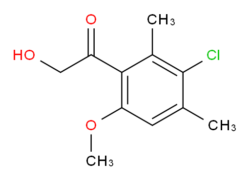 1-(3-chloro-6-methoxy-2,4-dimethylphenyl)-2-hydroxyethanone