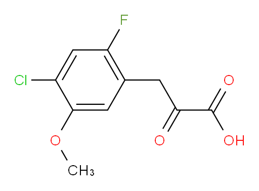 3-(4-chloro-2-fluoro-5-methoxyphenyl)-2-oxopropanoic acid