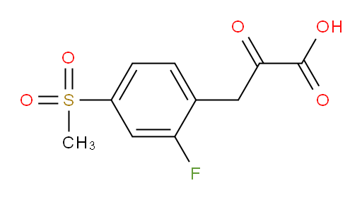 3-(2-fluoro-4-(methylsulfonyl)phenyl)-2-oxopropanoic acid