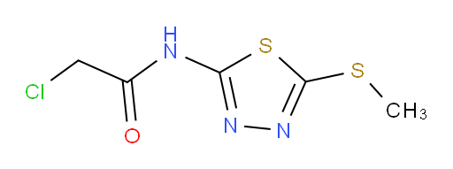 2-chloro-N-(5-(methylthio)-1,3,4-thiadiazol-2-yl)acetamide