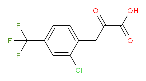 3-(2-chloro-4-(trifluoromethyl)phenyl)-2-oxopropanoic acid
