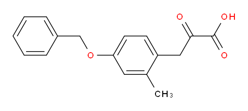 3-(4-(benzyloxy)-2-methylphenyl)-2-oxopropanoic acid