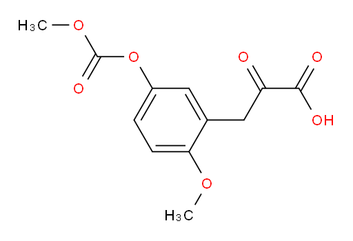 3-(2-methoxy-5-((methoxycarbonyl)oxy)phenyl)-2-oxopropanoic acid