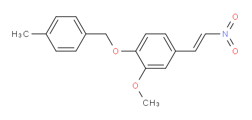 (E)-2-methoxy-1-((4-methylbenzyl)oxy)-4-(2-nitrovinyl)benzene