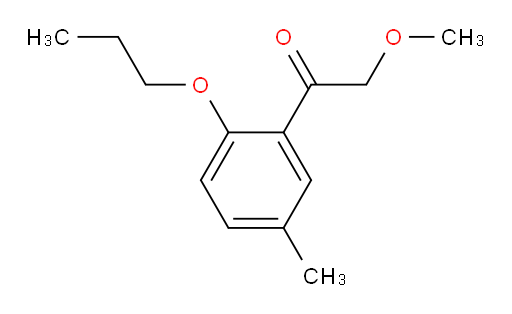 2-methoxy-1-(5-methyl-2-propoxyphenyl)ethanone