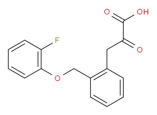 3-(2-((2-fluorophenoxy)methyl)phenyl)-2-oxopropanoic acid