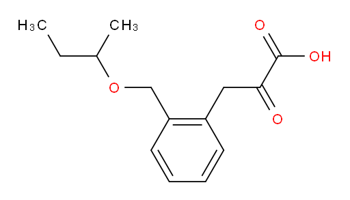 3-(2-(sec-butoxymethyl)phenyl)-2-oxopropanoic acid