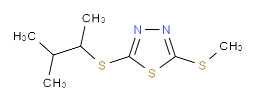 2-((3-methylbutan-2-yl)thio)-5-(methylthio)-1,3,4-thiadiazole