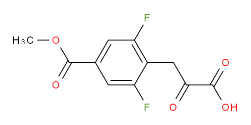3-(2,6-difluoro-4-(methoxycarbonyl)phenyl)-2-oxopropanoic acid