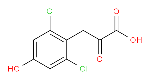 3-(2,6-dichloro-4-hydroxyphenyl)-2-oxopropanoic acid