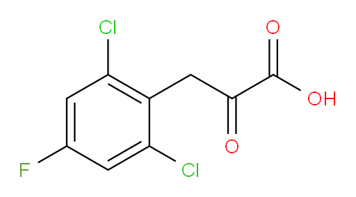 3-(2,6-dichloro-4-fluorophenyl)-2-oxopropanoic acid